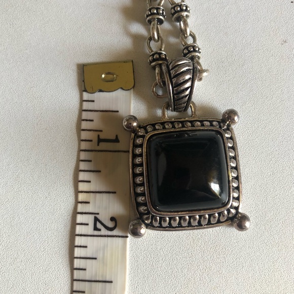 Premier Designs Two Tone Silver Black Statement Neckline Costume Jewelry - Picture 3 of 8